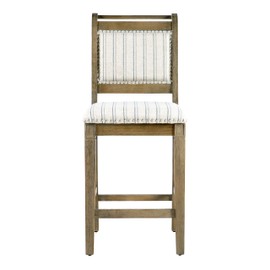 Linon Home Decor Products Newton Grey Counter Stool, Gray Wash