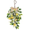 Artificial Lemon Teardrop Wreath Wall Hanging Teardrop Lemon Fruit Wreath