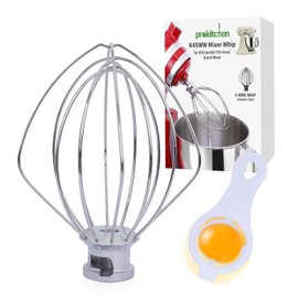 PROKITCHEN K45WW - Batidor de batidor compatible con mezclador de cabeza inclinable, acero inoxidable K45WW