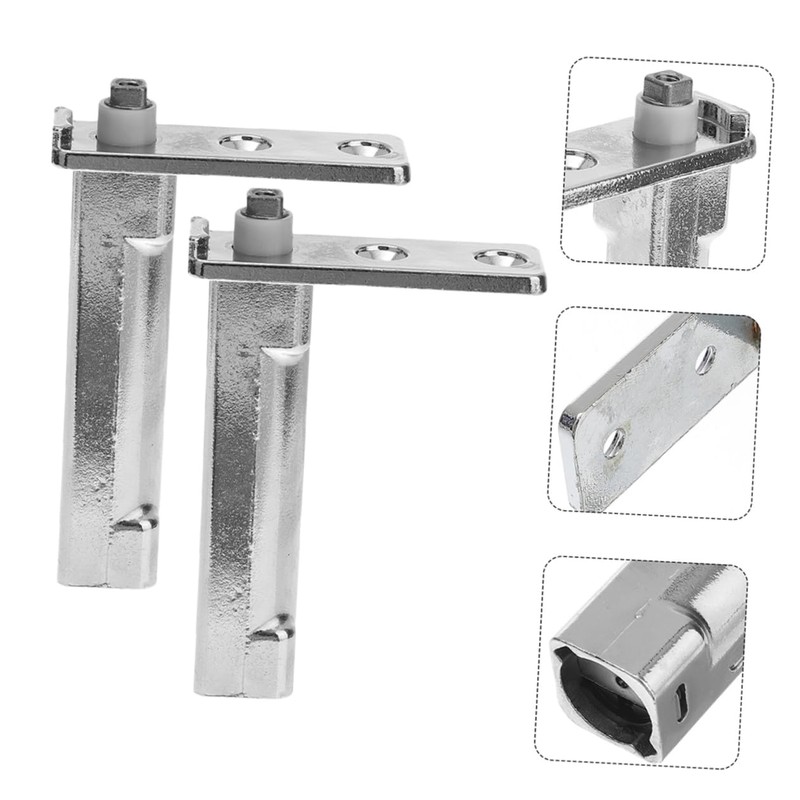 Operitacx 2pcs Zinc Alloy Freezer Door Hinges Replacement Kit for