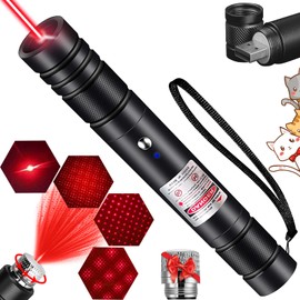 Laser Pointer High Power, Red High Power Laser Pointer Pen Cat Laser Toy Pointer Strong Laser Light Pointer for Cats Dogs Toy Rechargeable Red Powerful Pointer Laser for Presentations Outdoor Cat Toy