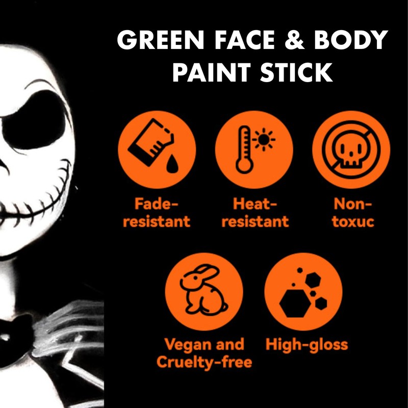 Green Face Paint Stick - Face & Body Paint for