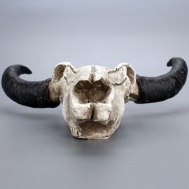 Simulation 3D animal skull,Animal goat skull Head Resin Wall Hanging Skull Steer for Artwork Room Wall Decoration, Wall Hanging Ornament