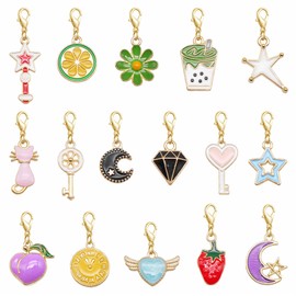 GraceAngie 1 Set Shoe Charms for Sneakers Shoelace Charms Shoe Accessories Decoration Charms Shoe Jewelry for Sneakers (Colorful-16pcs/Set)