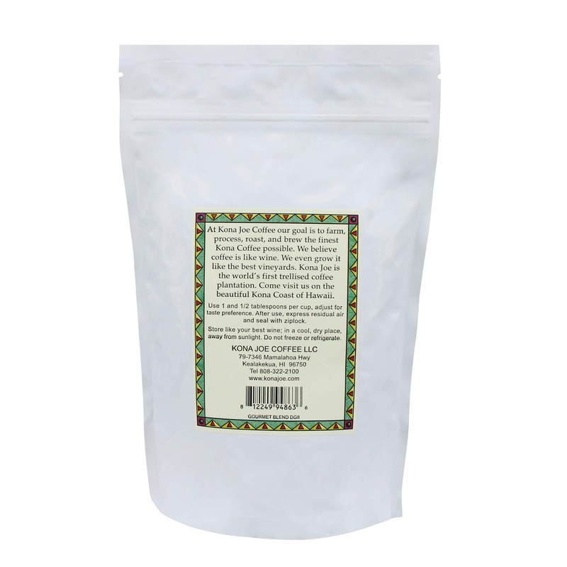 Kona Joe Gourmet Decaf Coffee Blend, Dark Roast Whole Bean