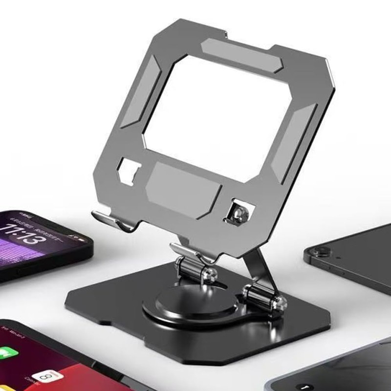 Hbluefat Metal Tablet Stand, Adjustable 360° Rotation Tablet Holder Compatible
