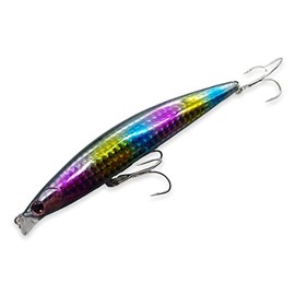 momolures Bass lures Shallow Minnow 118F 20g Floating Magnet Weight Lock System (BLACK CANDY)