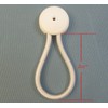 StayPut Bungee/Shock Cord Fastener, White w/Black Surface Attachment Knob &