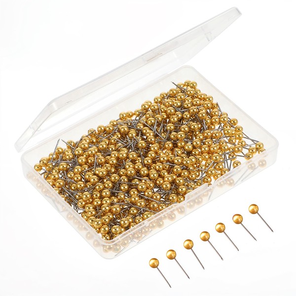 Dimeho 500 Pcs Map Tacks Push Pins 1/8 Inch Small