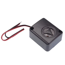 Miniature Piezo Siren 24V Flying Leads 110dB Compact Loud Alarm System Buzzer