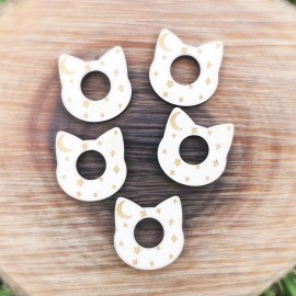 Wholesale Bulk Lot of 30 mini wood cat sphere holders display stands