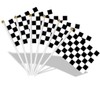 BEALIFE 3pieces Black And White Racing Flag Decorations For Events