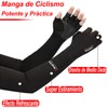 Mangas para Brazos, Guantes Antideslizante de Medio Dedo Mangas de