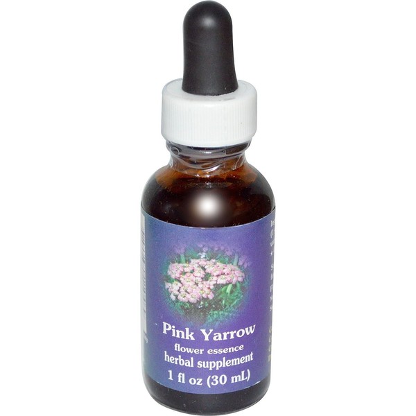 Flower Essence Services Pink Yarrow Dropper Herbal Supplements, 1 Ounce