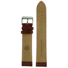 Tech Swiss Extra Long Watch Band Leather Honey Brown Padded 18 millimeters