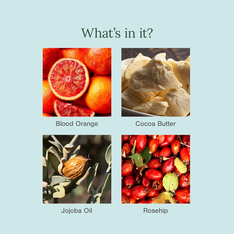 Juicy Chemistry Blood Orange & Rosehip Organic Lip Balm For