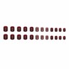 MISUD Wine Red Press on Nails Short Square Fake Nails