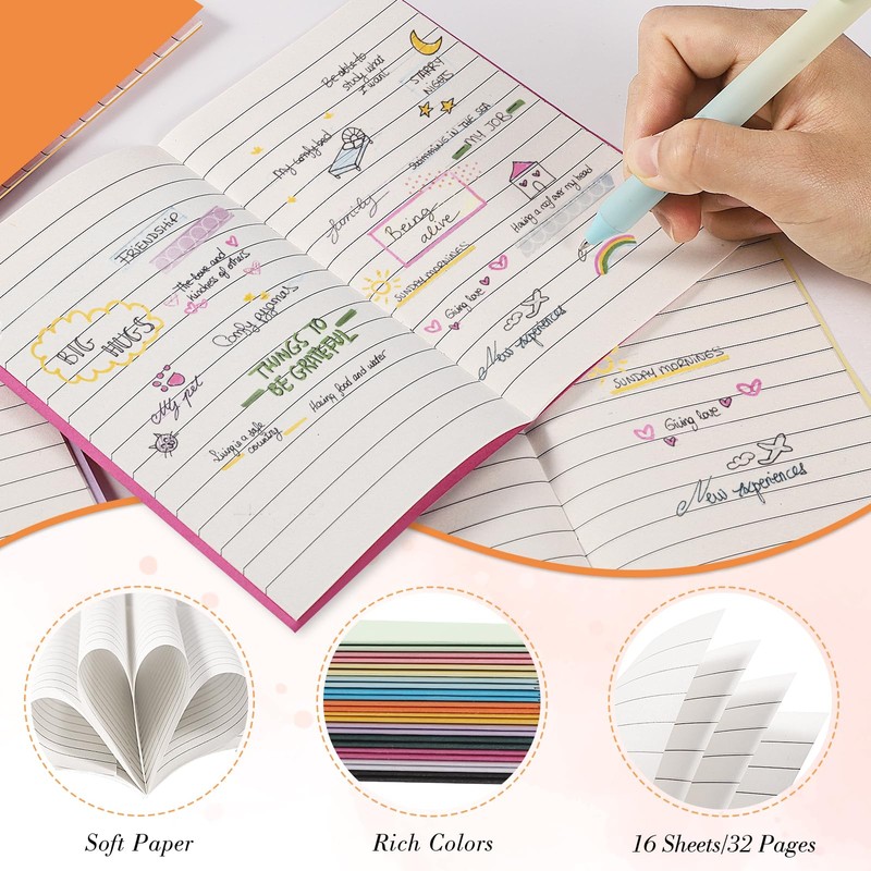 Yoosso Pack of 24 Small Notepad Blank, 9 x 14