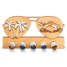 DARO Design - Holiday, Beach, Palm Trees, Sunglasses - Money Gift Wood