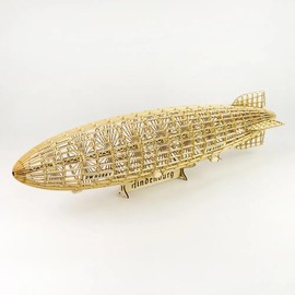 Bitgo Hobby 1:408 Hindenburgh Zeppelin Static 3D Wooden Model Kit with Display Case
