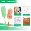 2 Pack Extendable Microfiber Feather Duster, Electrostatic Microfiber Head, Up