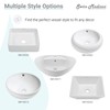 Swiss Madison SM-VS282 Voltaire Wide Rectangle Vessel Sink, Glossy White