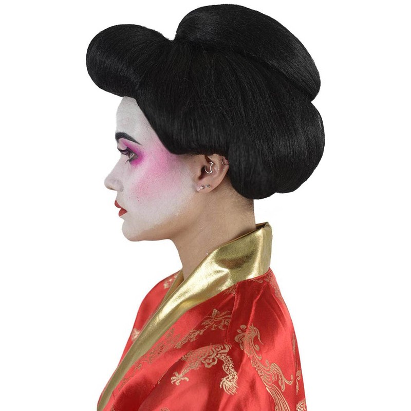 Banana Costumes Womens Geisha Wig Black
