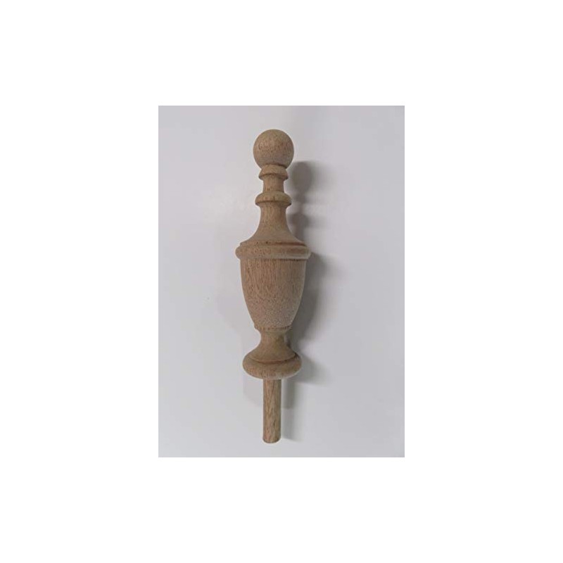Wood Finial-Cherry-Oak-Maple-Walnut-Mahogany-Bed Post #62 (Mahogany)