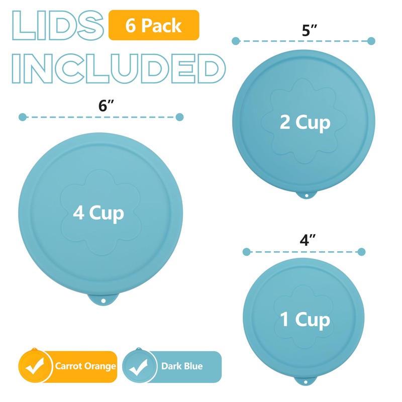 LUVCOSY 1 Cup 2 Cup 4 Cup Round Silicone Replacement