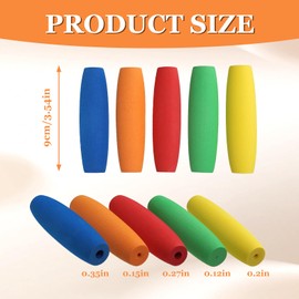 5 Pcs Foam Handle Sleeve for Parkinson's, Adaptive Utensils Grip Tubing Cover, Built up Grip Aid for Utensils, Tools and Pens for Elderly, Disabled, Arthritic, Handicapped (Multicolors, 5 Pcs)