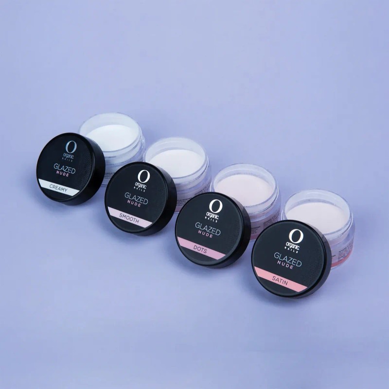 Set Glazed Nude Polvo Acrilico Uñas 14g By Organic Nails