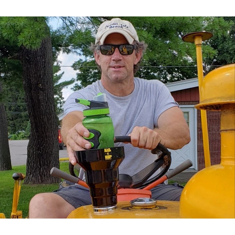 Aftermarket Tractor Drink Holder- STRONG magnetic base holds securely on