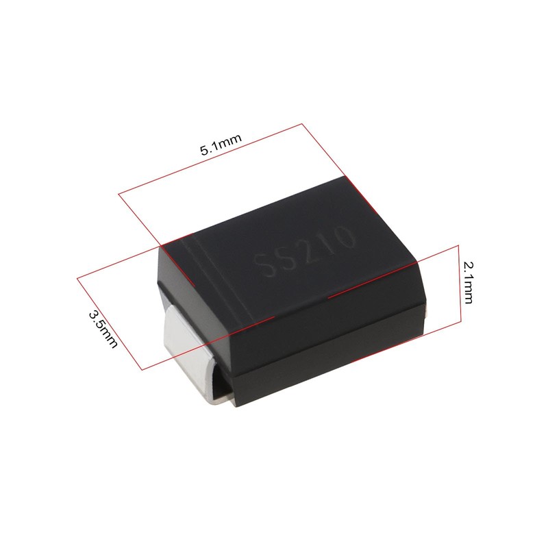YINETTECH Schottky Diodes Rectifier Diode 2A 100V SMD SMB 5.1