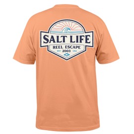 Salt Life Easy Days Short Sleeve Tee, Grapefruit, Small