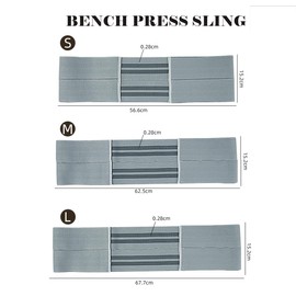 Bench Press Band Sling, Slingshot Bench Press Power Resistance Band for Men and Women, Fitness Weight Lifting Strength Band, Gym Workout Increase Strength Assist with Bench Press, Dips, Push Ups (M)