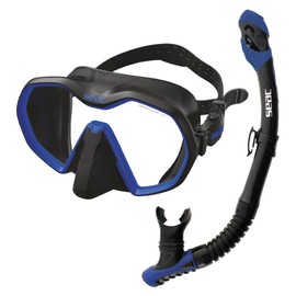 SEAC Bis Icona Dry High Quality Frameless Mask and Snorkel Set for Scuba Diving