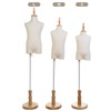 KTMANEQ Kid Dress Form Mannequin with Wood Stand for Clothes