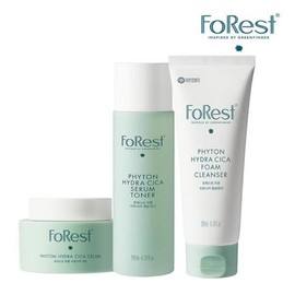Green Finger 포레스트 피톤 수분시카 토너 200ml + 폼200ml + 크림50ml Forest Phyton Moisturizing Cica Toner 200ml + Foam 200ml + Cream 50ml