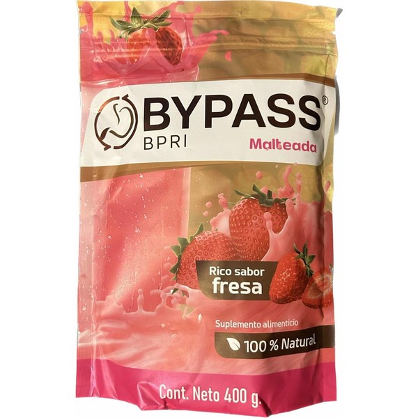 Bypass Bpri Malteada Sabor Fresa Suministro para 30 días