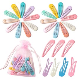 CHANGJIQ Hair Clips, Set of 26, Children's Hair Clips, Colored Pins, Patch Pins, Side Clips, Hair Accessories, Pins, Girls, Kids, Bangs, Hair Ornaments, Colorful, Cute, Stylish