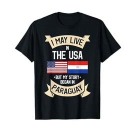 Paraguay American Flag USA Paraguayan Roots Gifts T-Shirt for Women Girls Kids Men