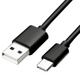 Synergy Digital Camera USB Cable, Compatible with Sony ZV-E10 Digital Camera, 3 Ft. Type-C to USB-A Black Data USB Cable