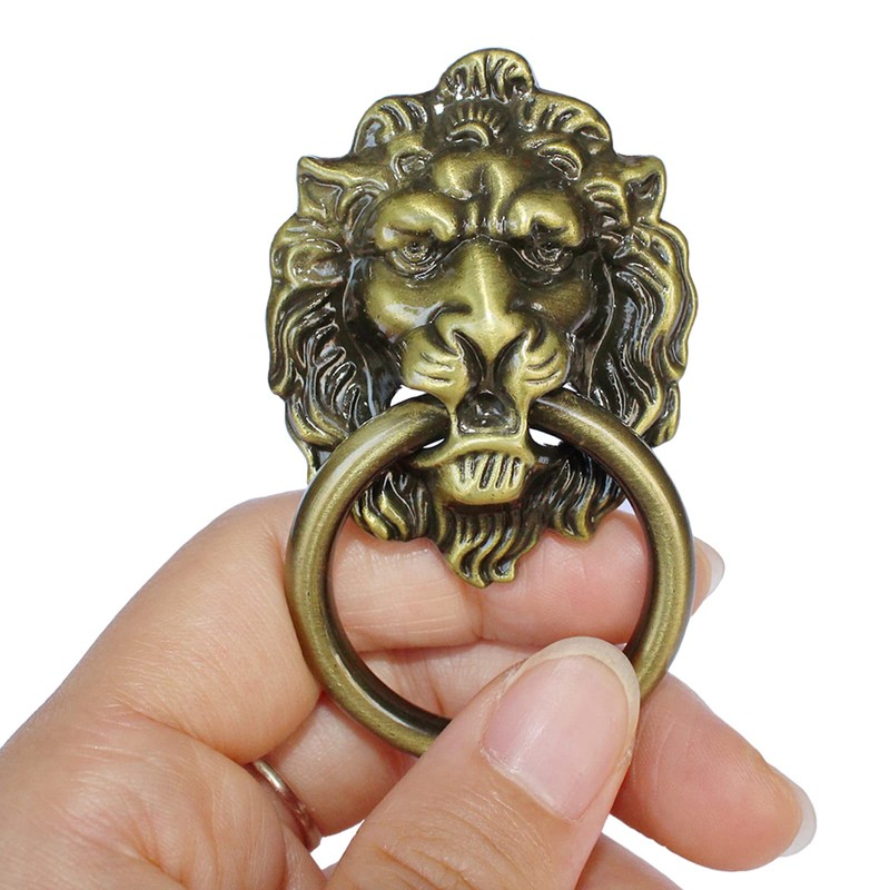 YankMooM 6 Pack Lion Head Knob Pull Handle Metal Drawer