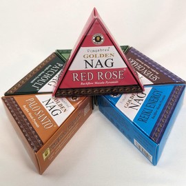 Jumbo Golden Nag - Back Flow Incense Cones. For Incense Holder and Waterfall Incense Burner for Aromatherapy sessions(6, Mix B)