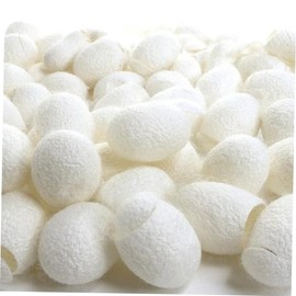 TOVINANNA 200pcs Organic Facial Cleaning Silkworm Balls Scrub Skin Scrubber Face Natural Beauty Product Silkworm Skin Care