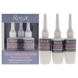 Roux 233 Anti-Aging Extra Repair, Leave In Treatment with Strengthening Keratin, 3 Applications per Box