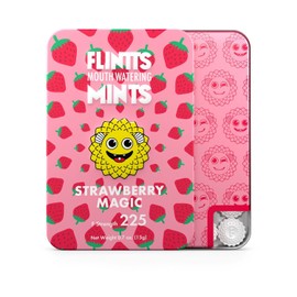 Flintts Mouth Watering Mints - Strawberry Magic - F-Strength 225 -Dry Mouth Mint