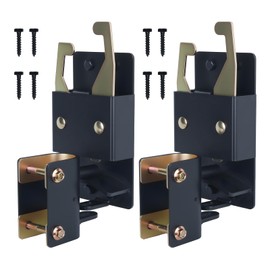 WellMade Heavy Duty 2 Way Farm Gate Latch -2 Pack Lockable Cattle Gate Latch for 1-5/8" to 2" Round Tube Gates, Fits Ranches, Horse Corrals, Pastures (Screws & Instructions Included)