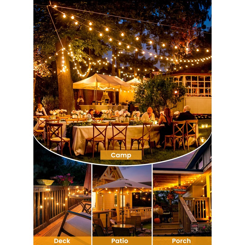 Brightown 158FT Solar String Lights Outdoor with Remote and 77
