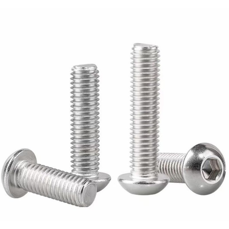 10-24 x 1-1/4" Button Head Socket Cap Bolts Screws, Stainless